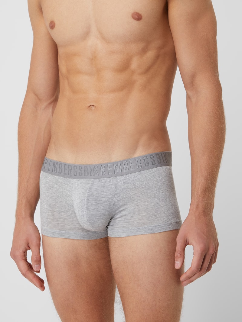 Trunks im 2er-Pack in mittelgrau meliert
