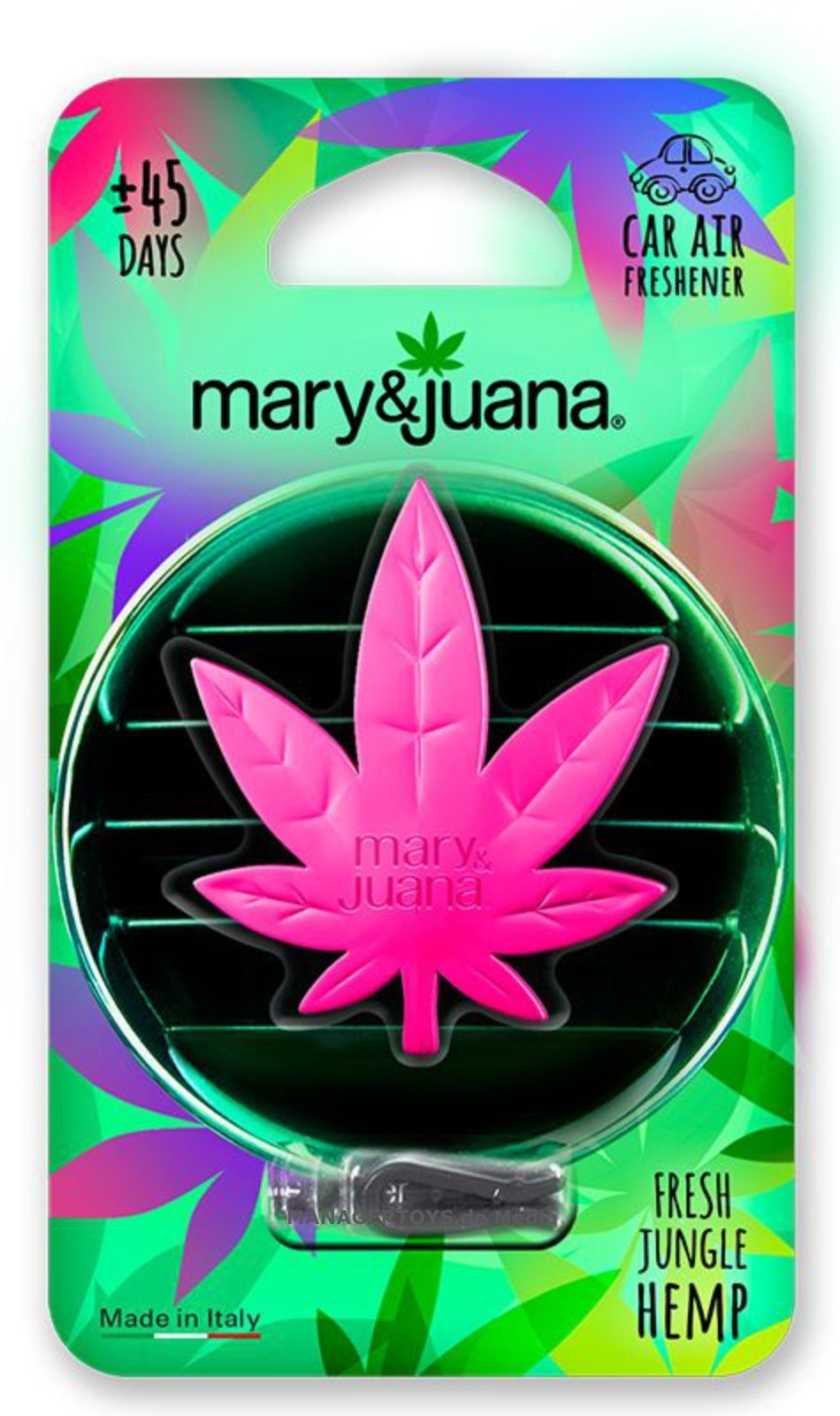 mary&juana Luftreiniger Lufterfrischer Auto Clip Duftspender verdächtig aber lecker HEMP