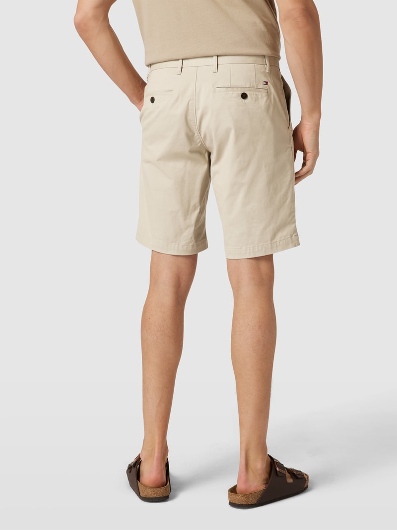 Chino-Shorts mit französischen Eingrifftaschen Modell 'HARLEM' in kitt