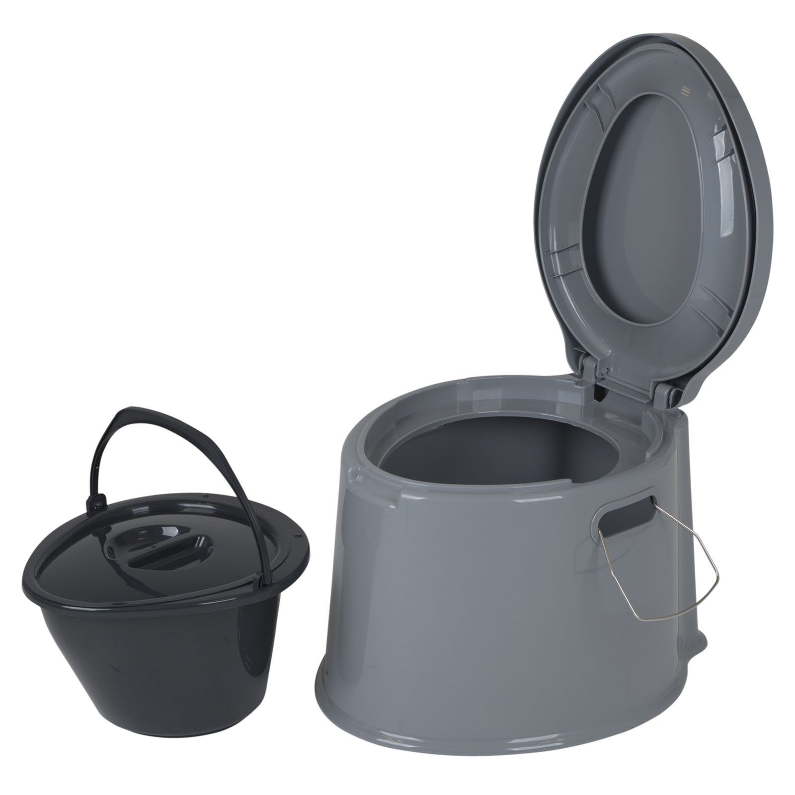 Bo-Camp Campingtoilette Campingtoilette Kompost Eimer Toilette, Reise Camping WC Mobil Bau Klo