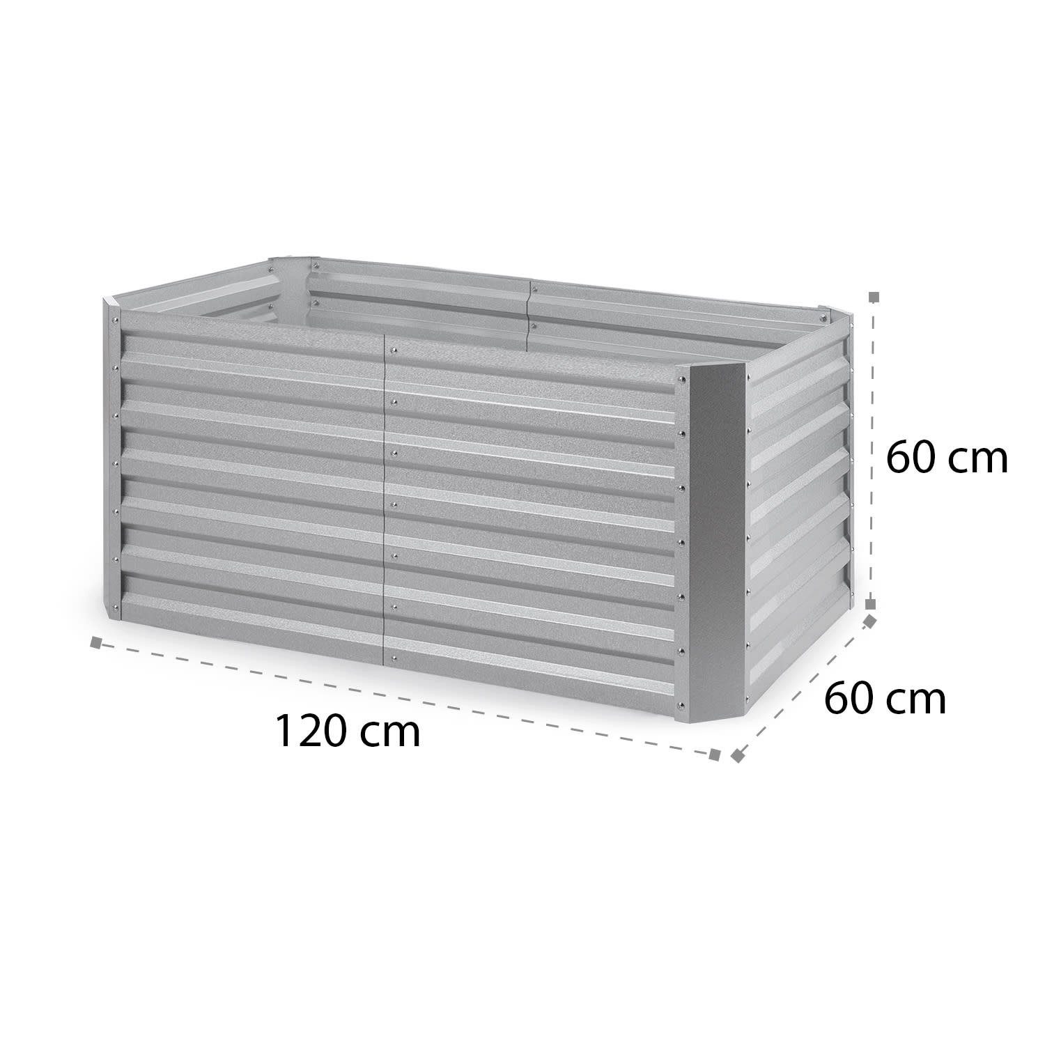 blumfeldt Hochbeet High Grow Straight, Pflanzkübel Outdoor Balkon außen groß Metall Garten