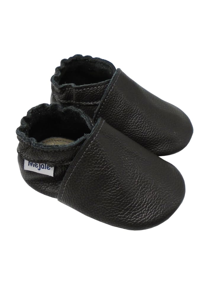 Yalion Baby Leder-Krabbelschuhe in Schwarz günstig kaufen 17/18