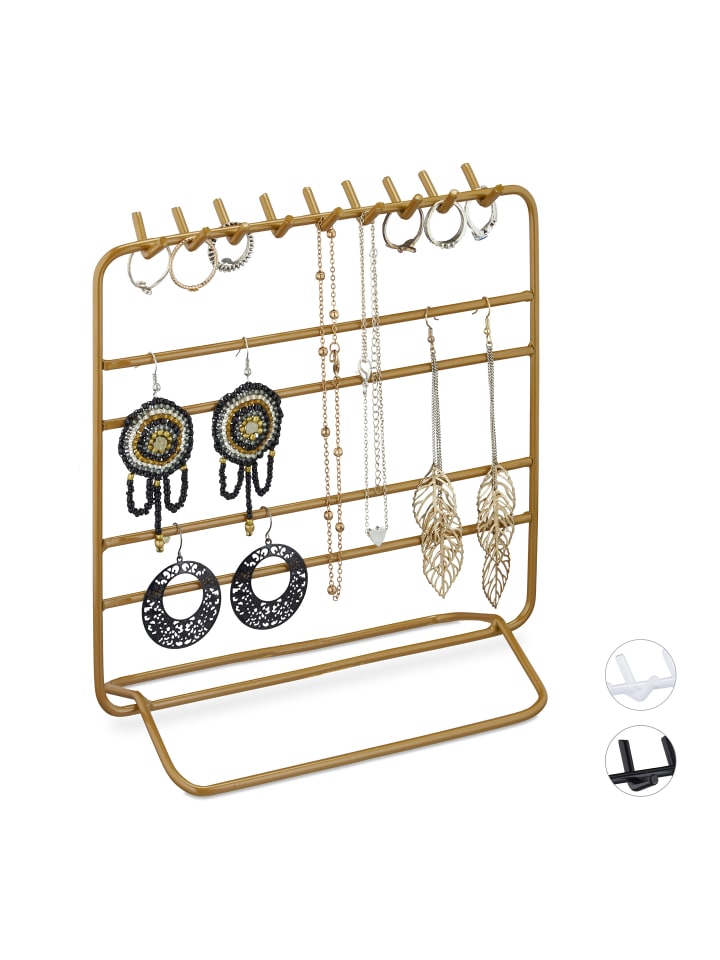 relaxdays Schmuckständer in Gold - (B)20x (H)21 x (T)10 cm günstig kaufen onesize