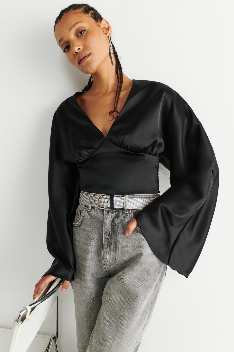 Julie satin blouse