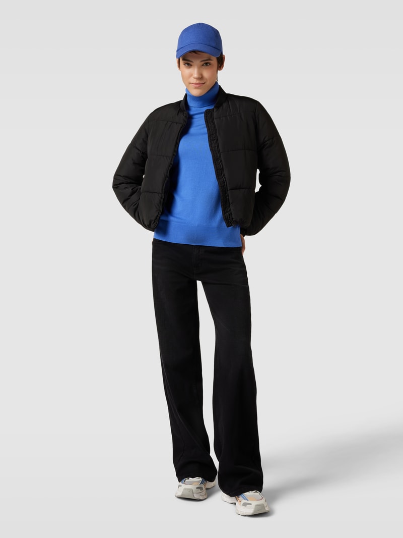 Longsleeve mit Rollkragen in royalblau