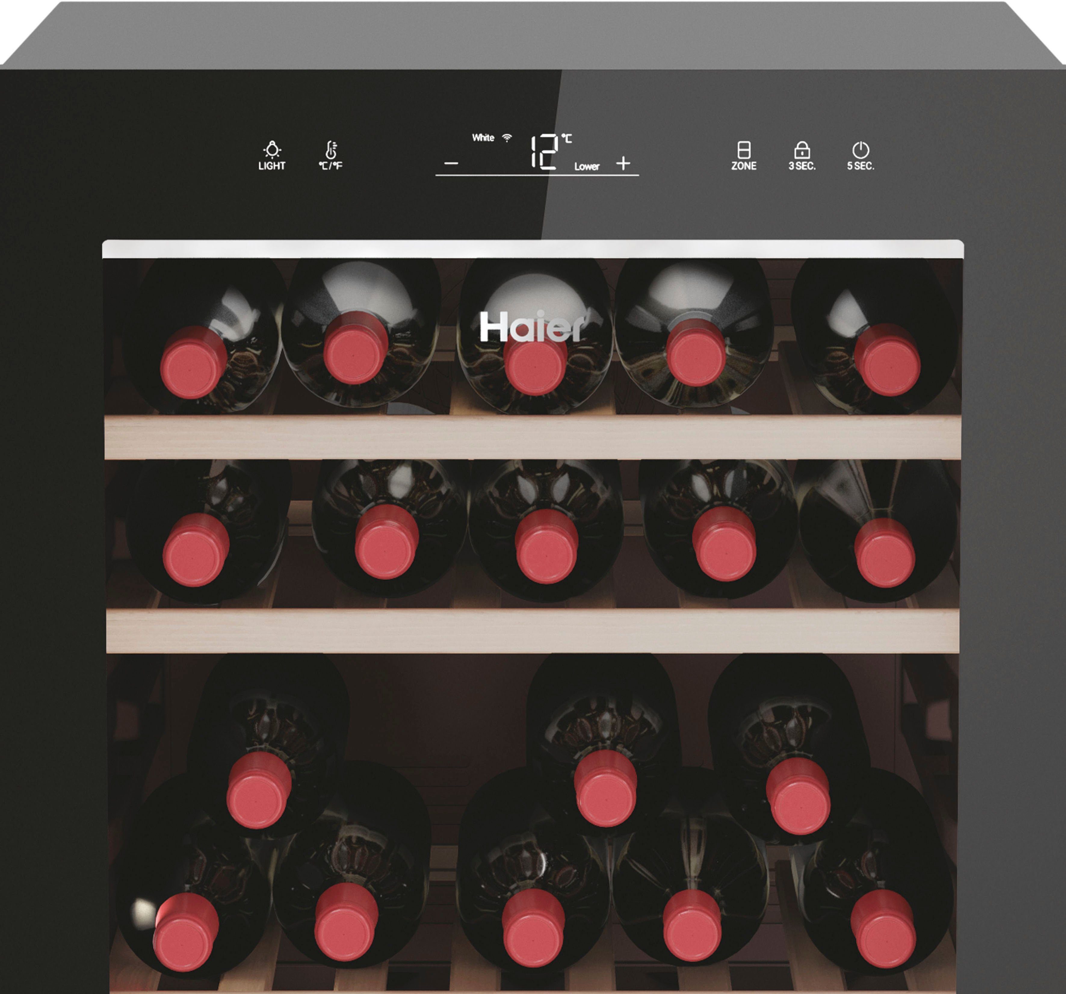 Haier Weinkühlschrank HWS77GDAU1, für 77 Standardflaschen á 0,75l