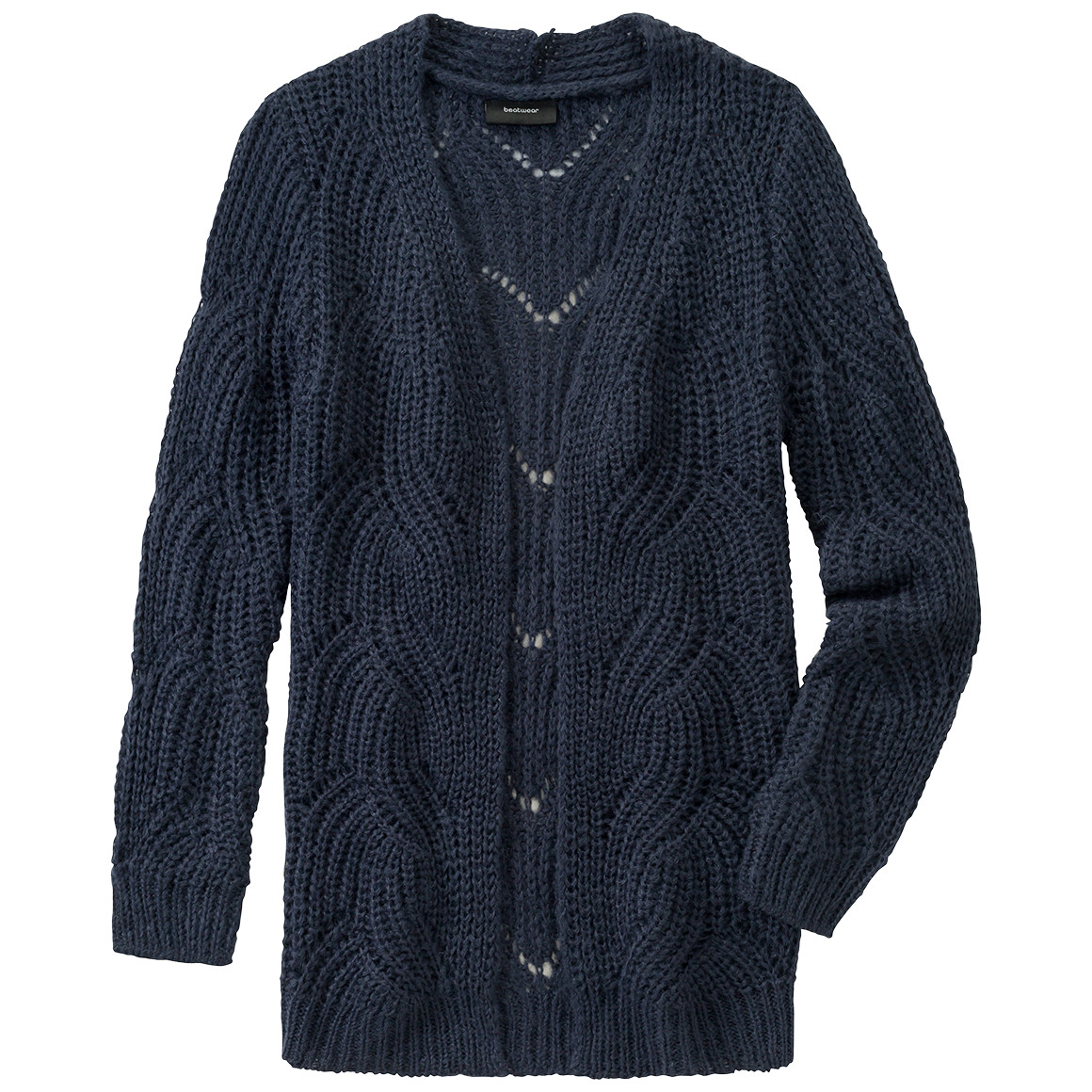 Mädchen Strickjacke mit Lockstrick-Muster