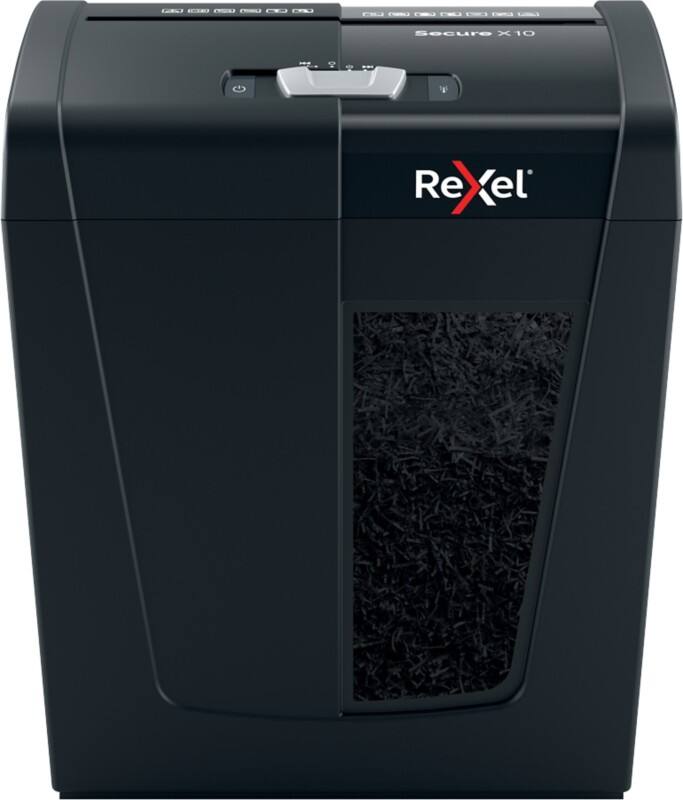 Rexel Secure X10 Aktenvernichter Partikelschnitt Sicherheitsstufe P-4 10 Blatt