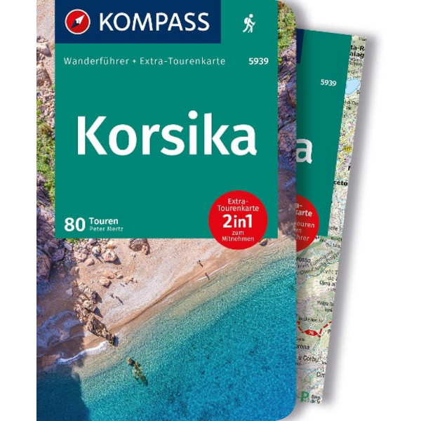 KOMPASS WANDERFÜHRER KORSIKA, 80 TOUREN