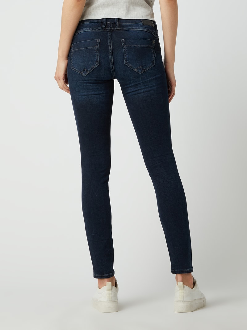 Skinny Fit Jeans mit Viskose-Anteil Modell 'Nikita' in blau