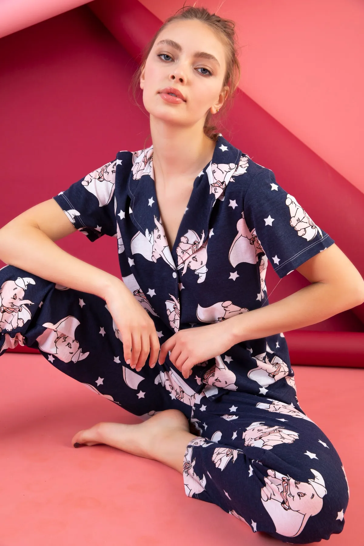STRAWBERRY  Pyjama-Set mit Knöpfen