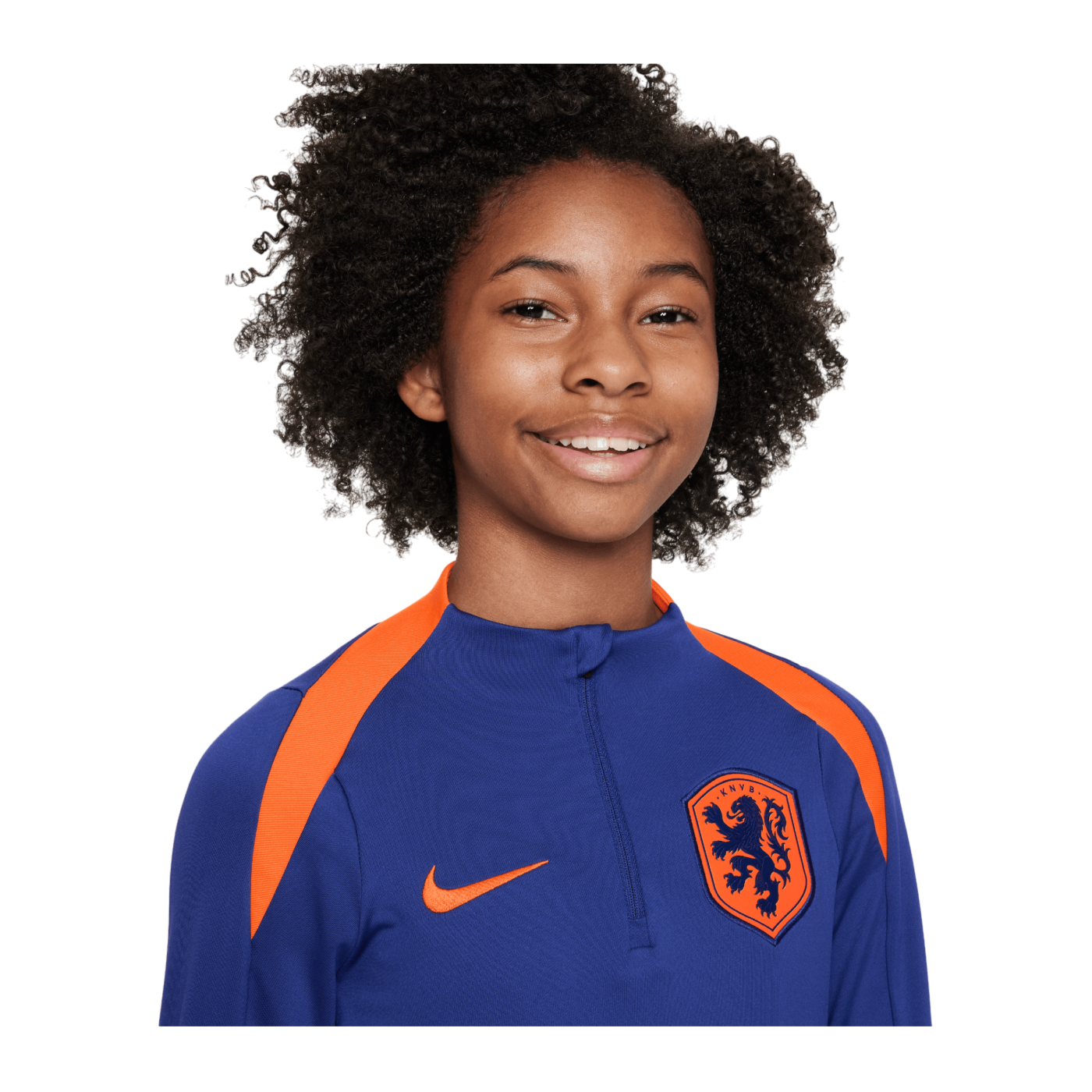 Nike Niederlande Drill Top EM2024 Kids Blau F455