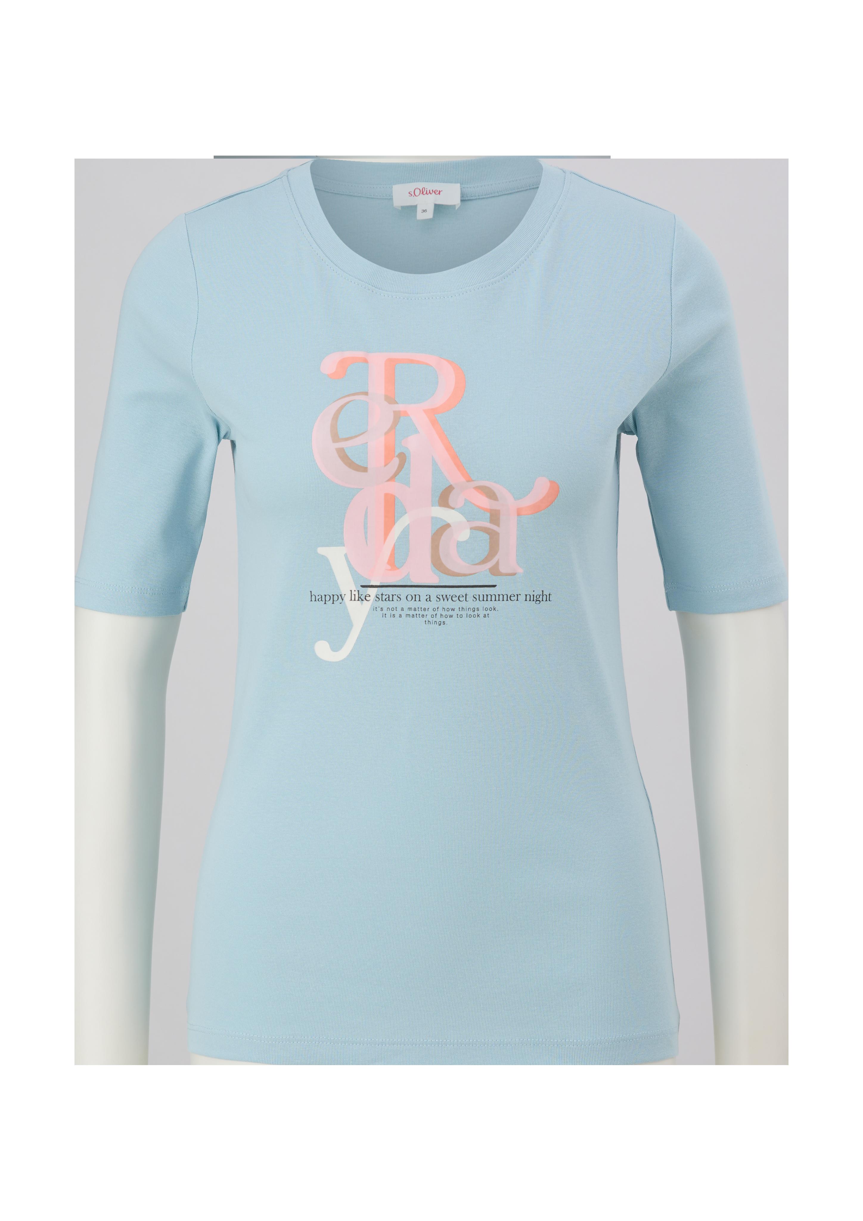 Baumwollshirt mit Frontprint  2132767-50D1