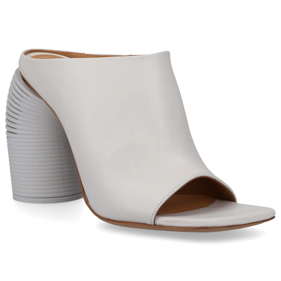 Off-White - Pantoletten SPRING Nappaleder - weiß