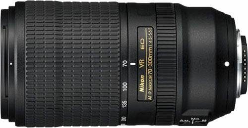 Nikon AF-P NIKKOR 70-300mm 1:4,5-5,6E ED VR Objektiv, (INKL. HB-82 und CL-1022)