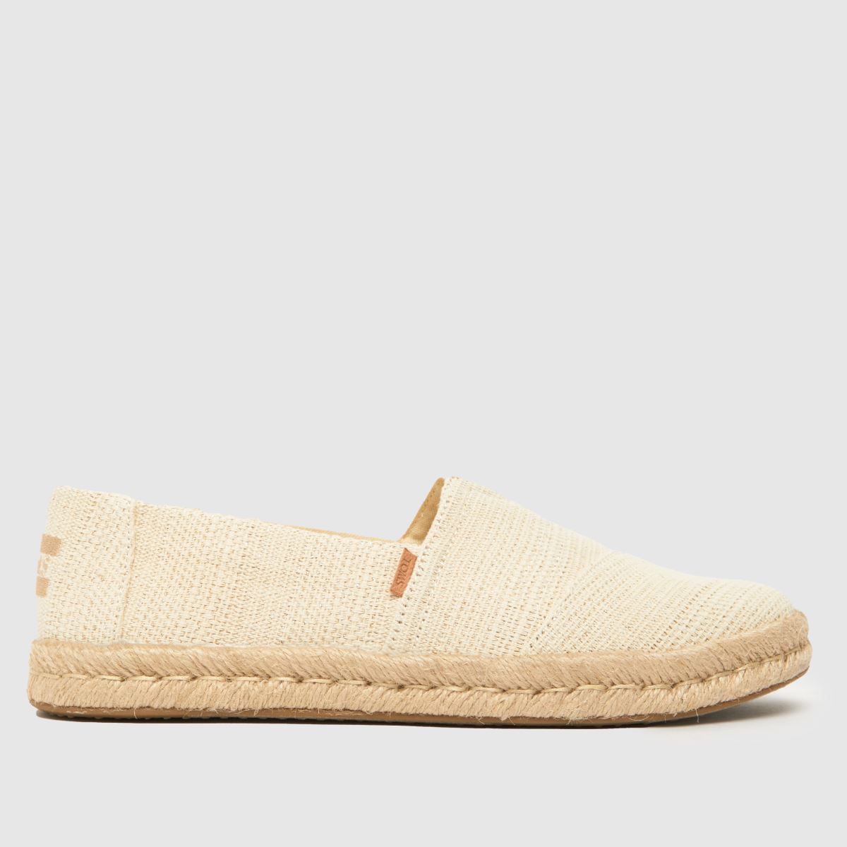 TOMS alpagata rope 2.0 lapos talpú cipő bézs színben