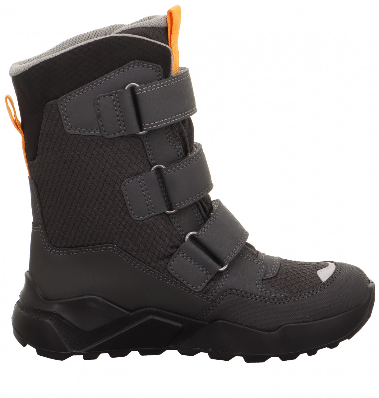 ROCKET - Grau/Orange Stiefel mit Klettverschluss