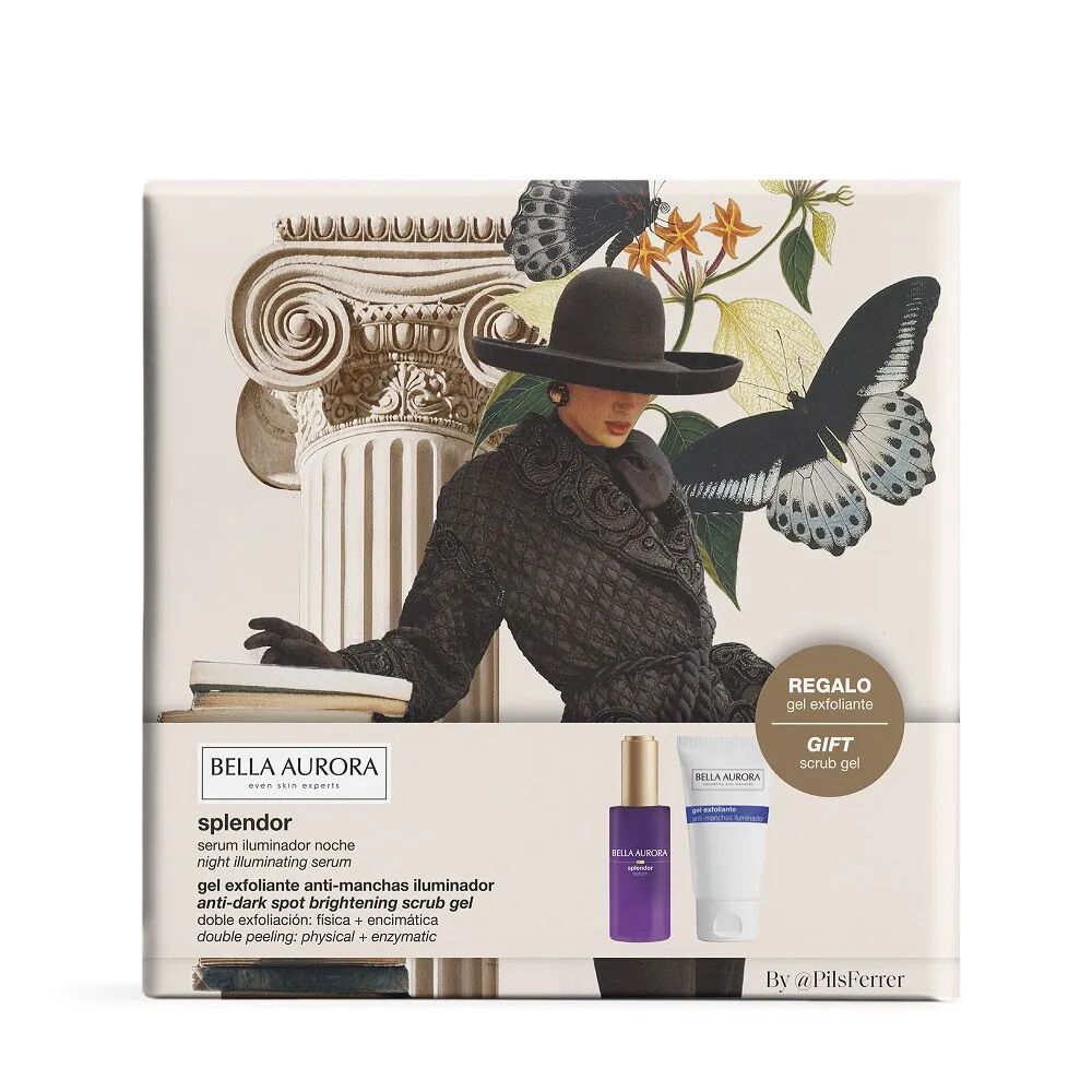 Bella Aurora Set Splendor noćni serum 30ml + piling gel 75ml