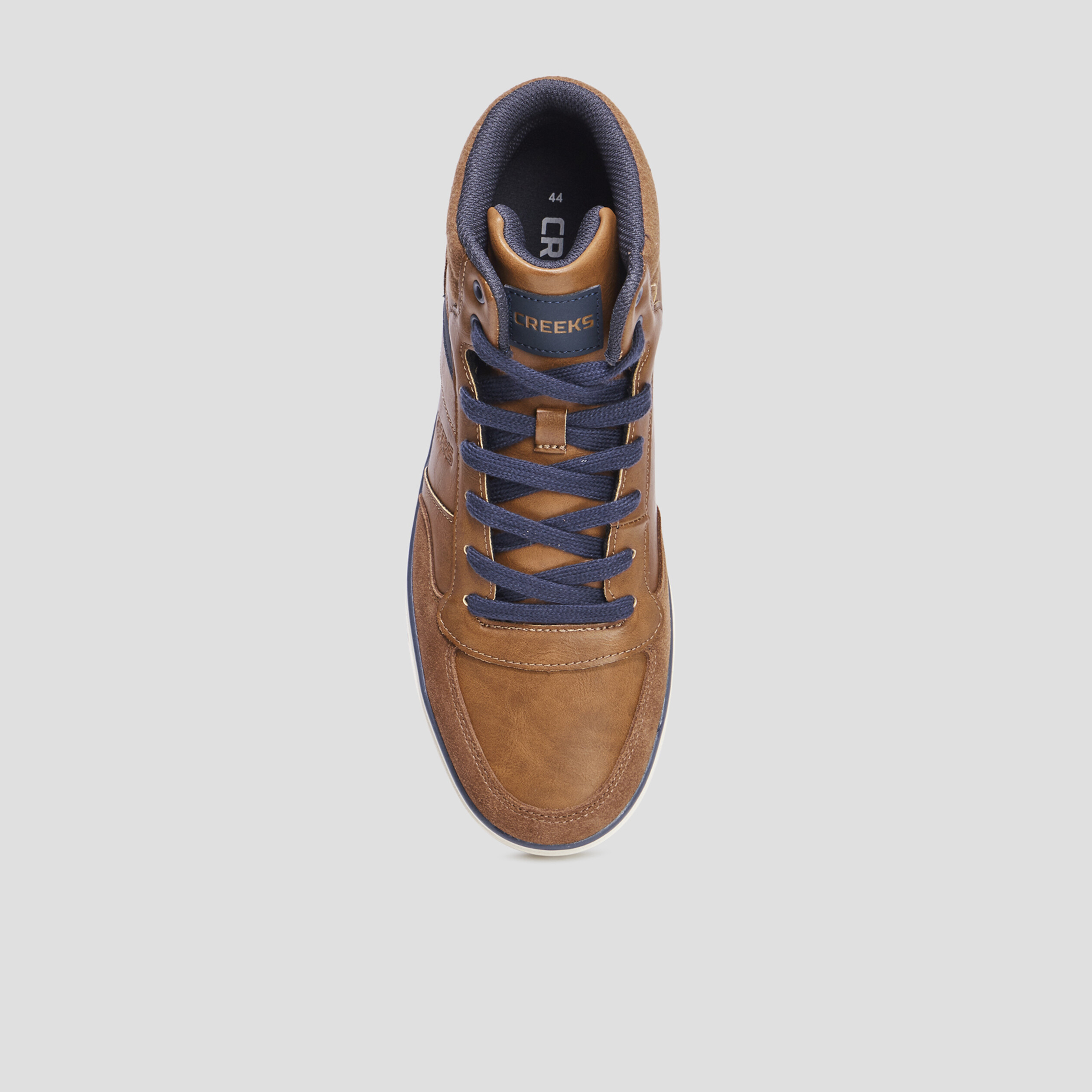 Baskets montantes à lacets Creeks Kibo marron homme | La Halle