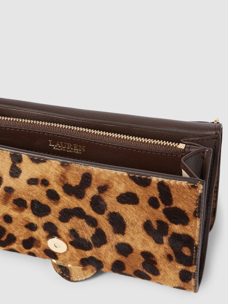 Crossbody Bag mit Animal-Print Modell 'ADAIR' in schwarz