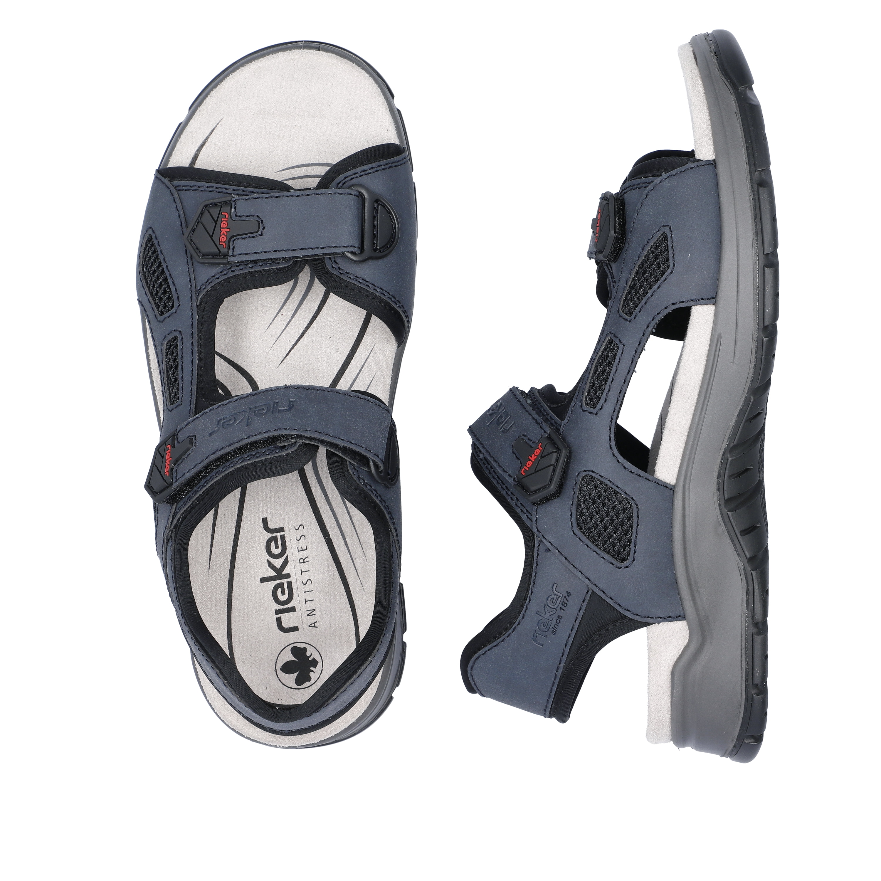 Rieker Herren Trekkingsandalen schieferblau