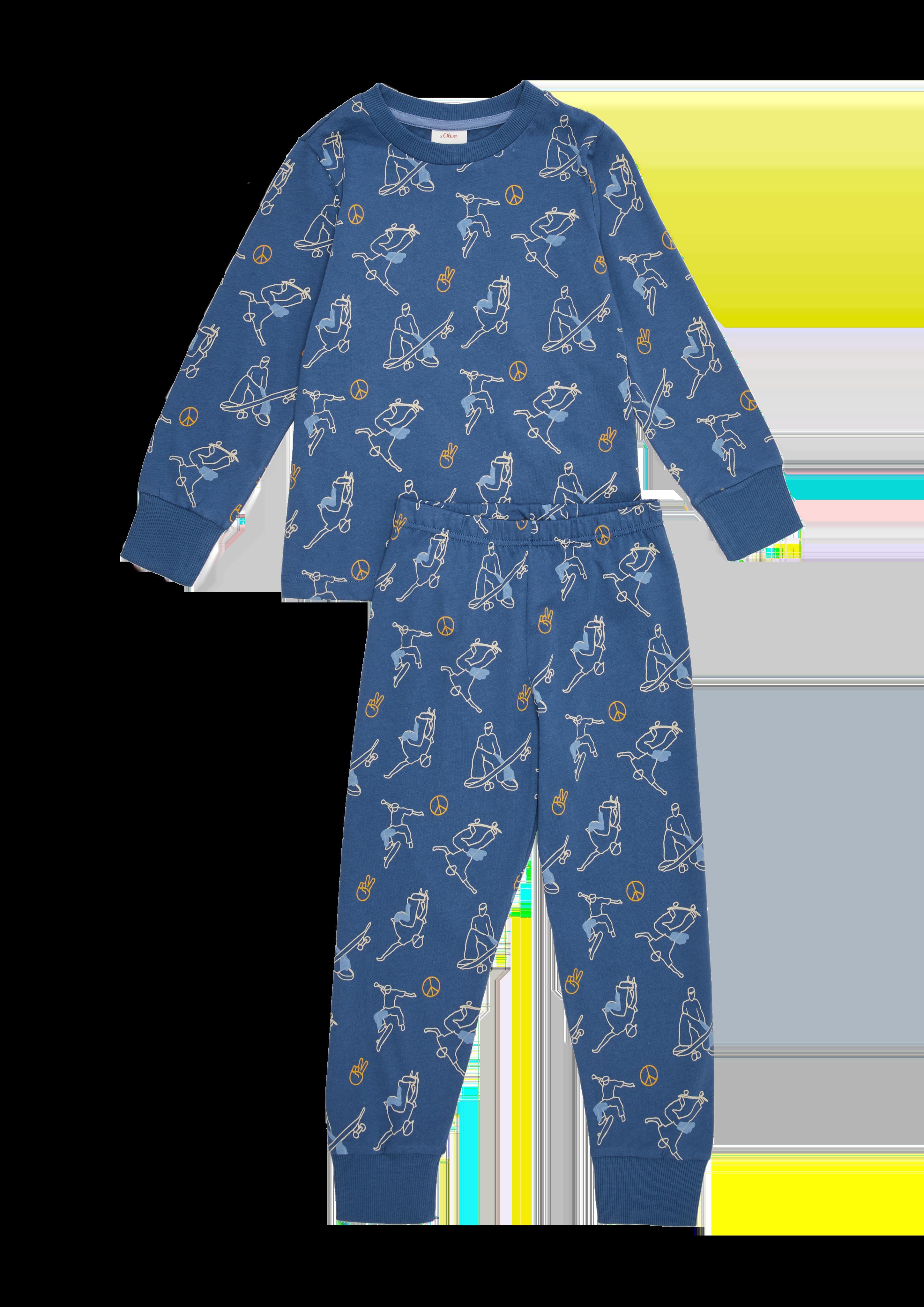 Pyjama mit Allovermuster  6006825-5344