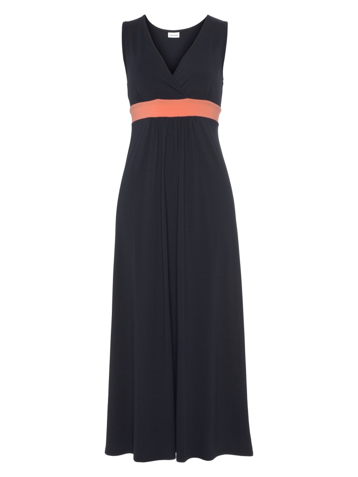 LASCANA Maxikleid in marine-koralle günstig kaufen
