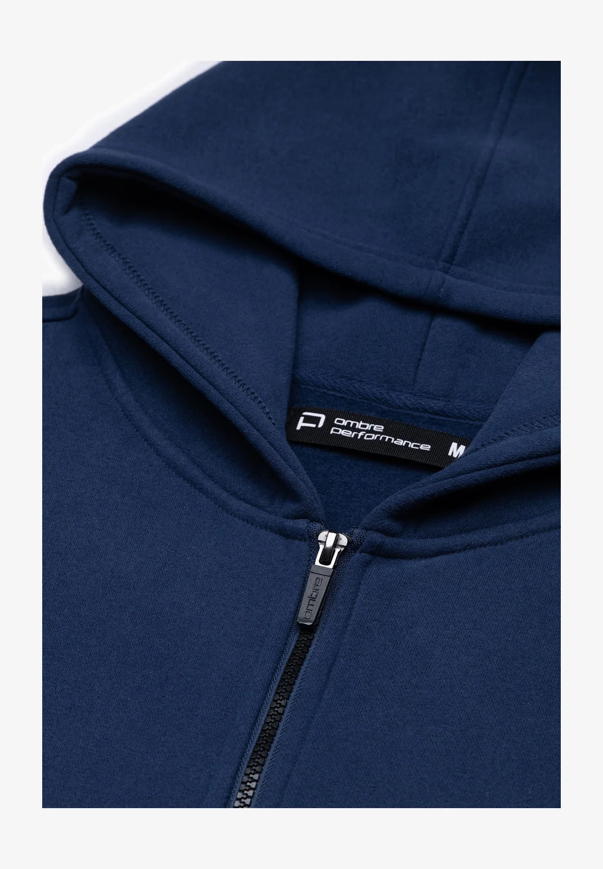 Sudadera con cremallera y estampados ombré