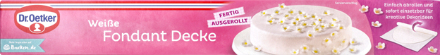 Dr. Oetker Fondant Decke weiß