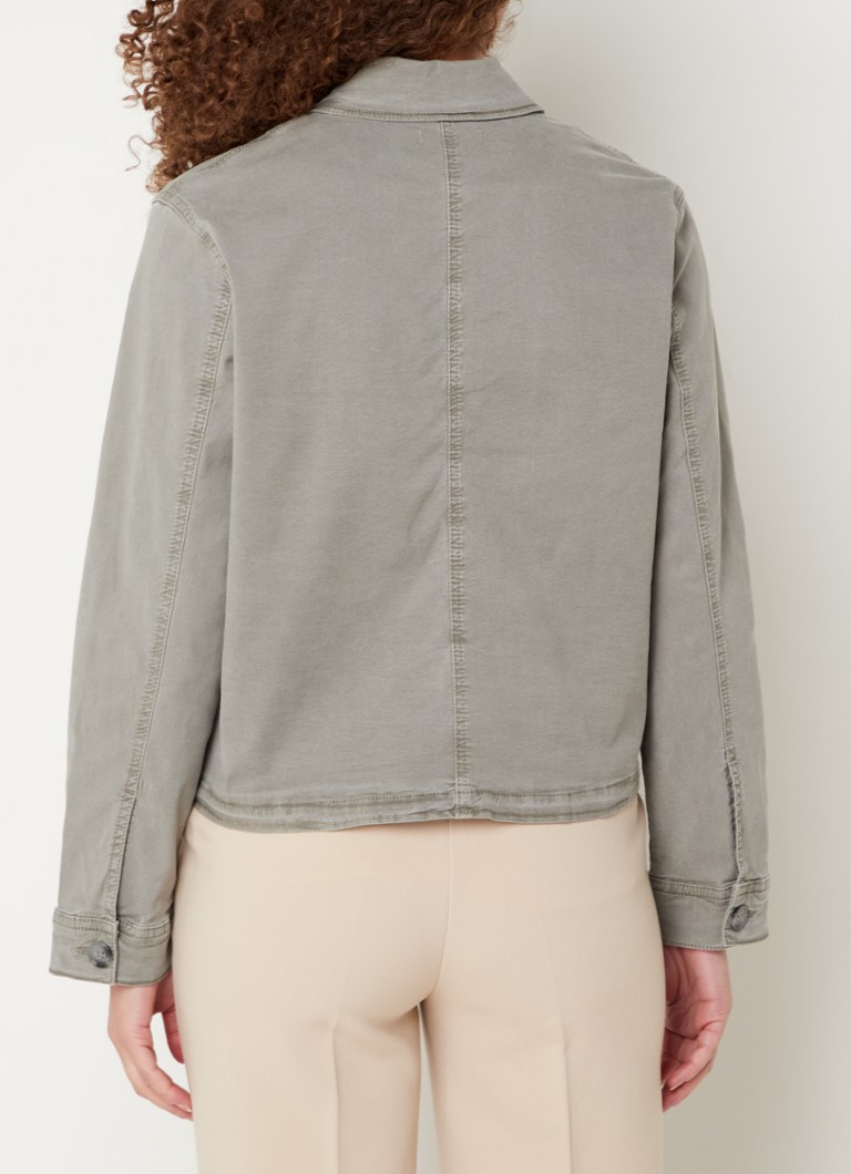 Jachetă din denim Whistles Marie, confecționată dintr-un amestec de lyocell, cu buzunare cu clapă.