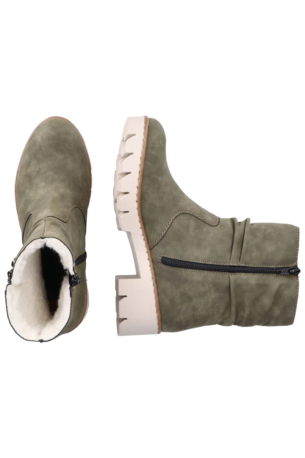 Rieker  Stiefelette - Grün - Blockabsatz