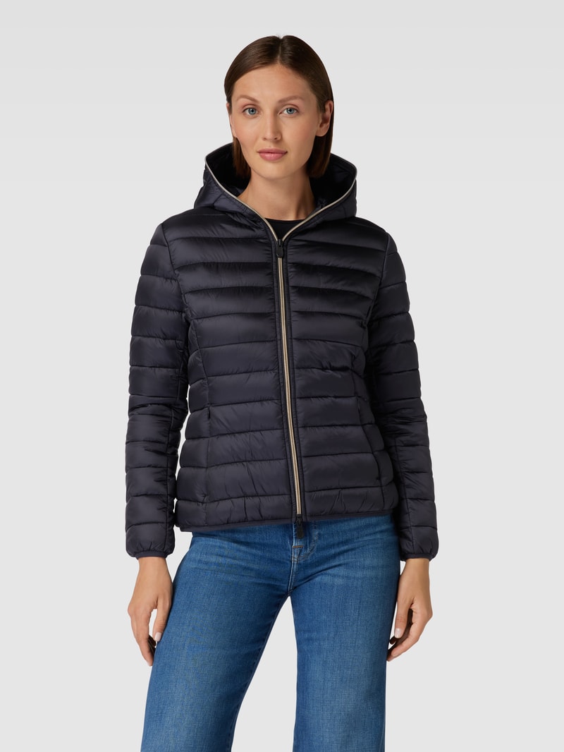Steppjacke mit Label-Patch Modell 'ALEXIS' in schwarz