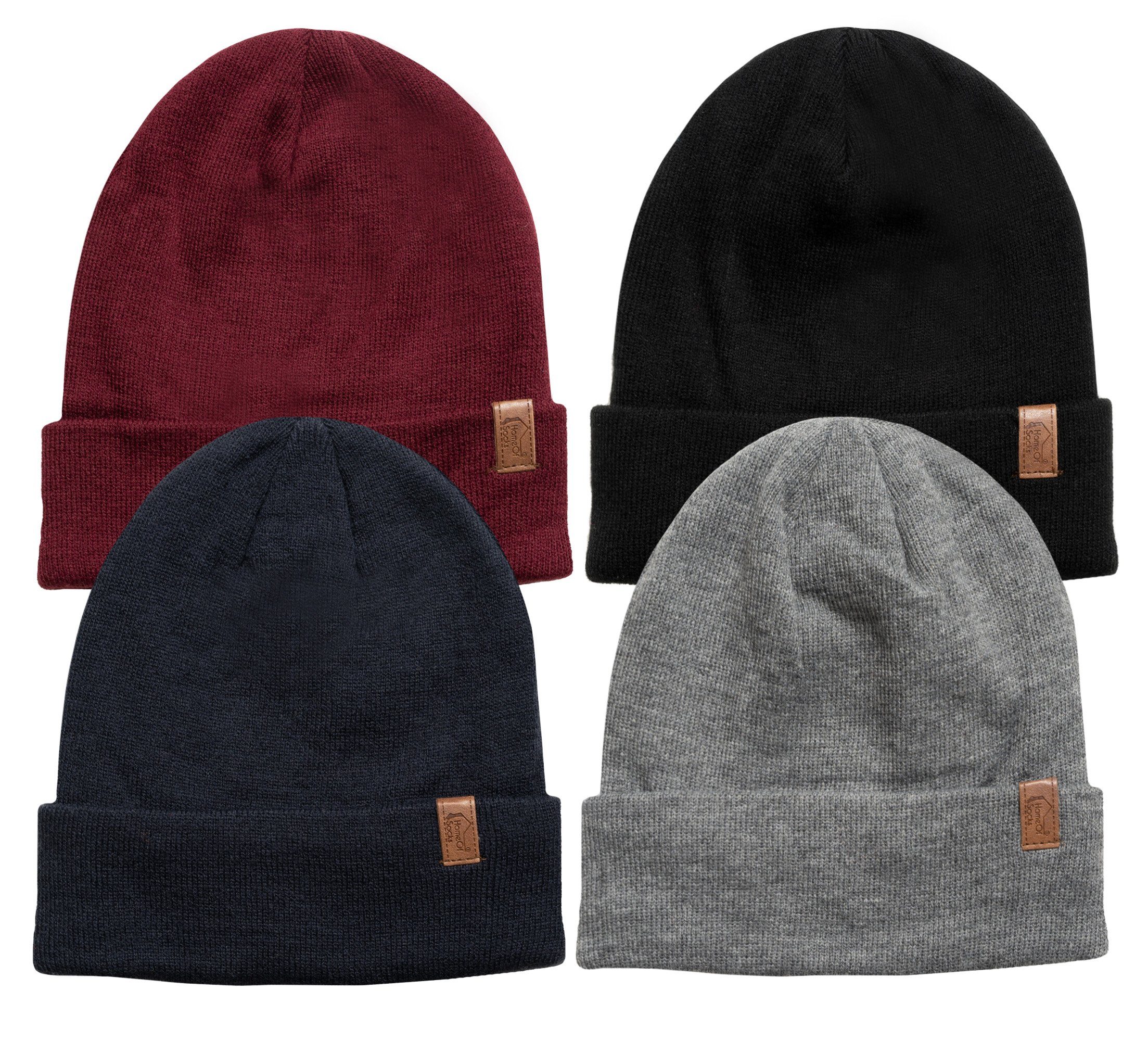 HomeOfSocks Beanie Beanie Mütze Damen Herren THINSULATE Wasserdichte Fleece Warm Winter mit Umschlag