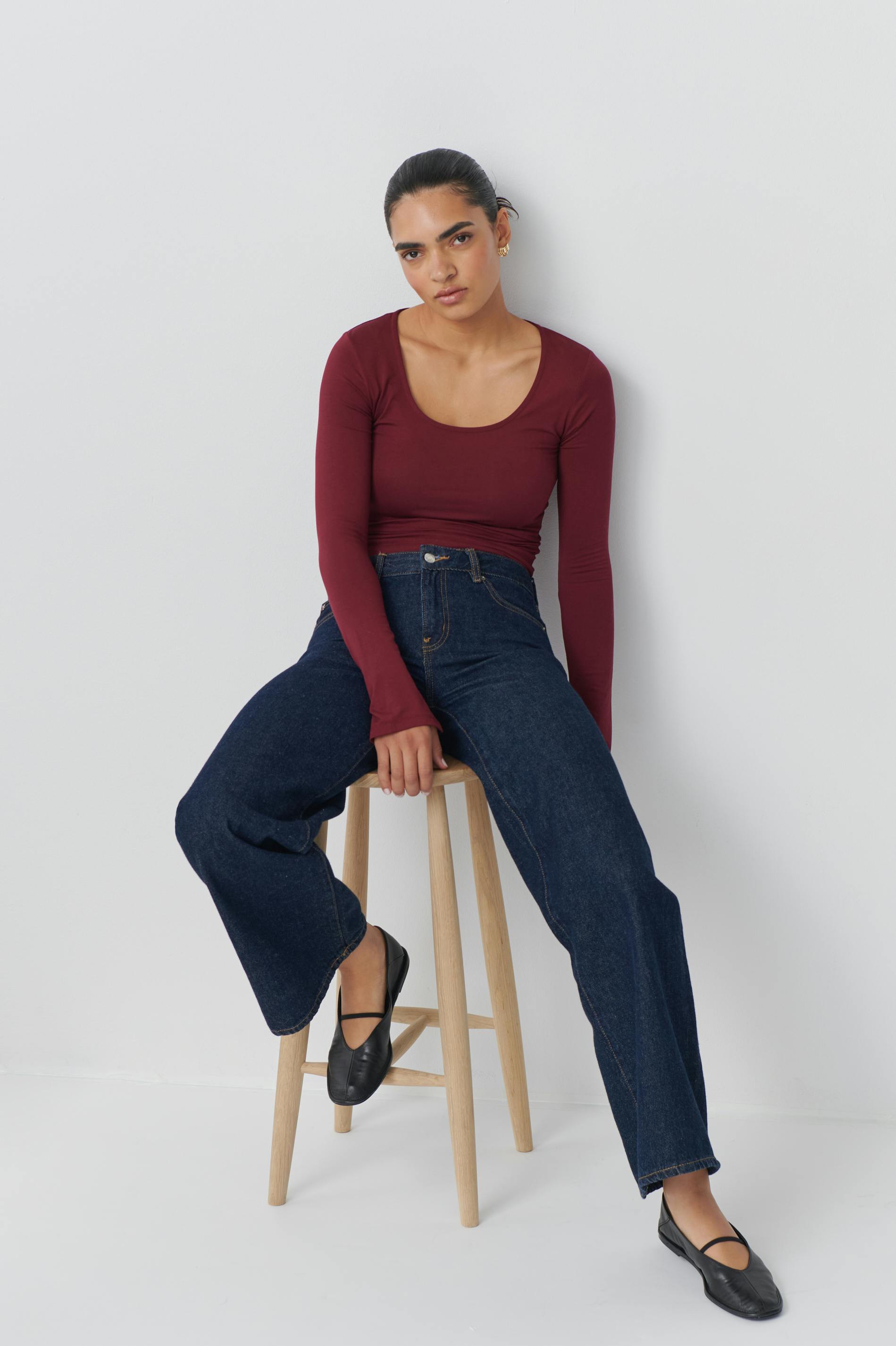Soft touch jersey top