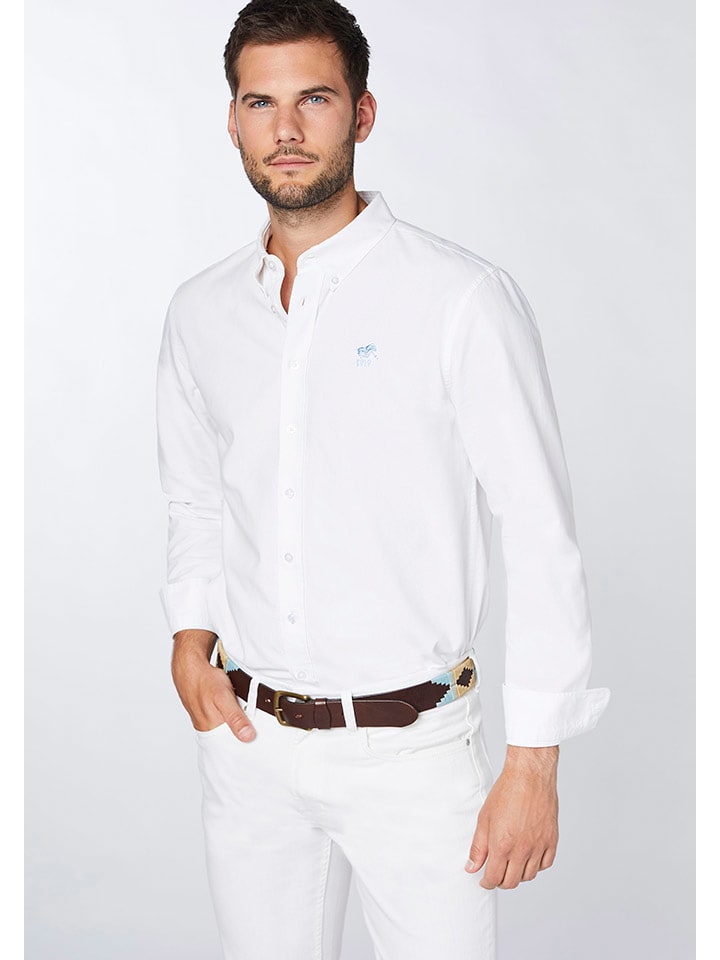 Polo Sylt Hemd - Regular fit - in Weiß günstig kaufen