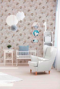 living walls Papiertapete Boys & Girls, Steinoptik, Kinderzimmertapete Tapete Stein