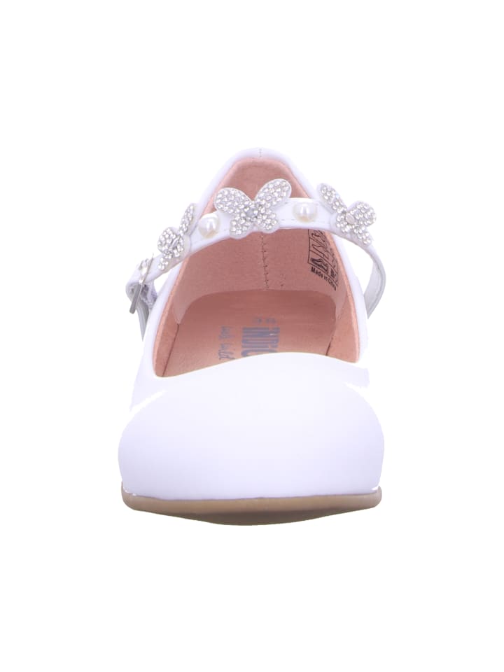 Indigo Slipper in weiß günstig kaufen
