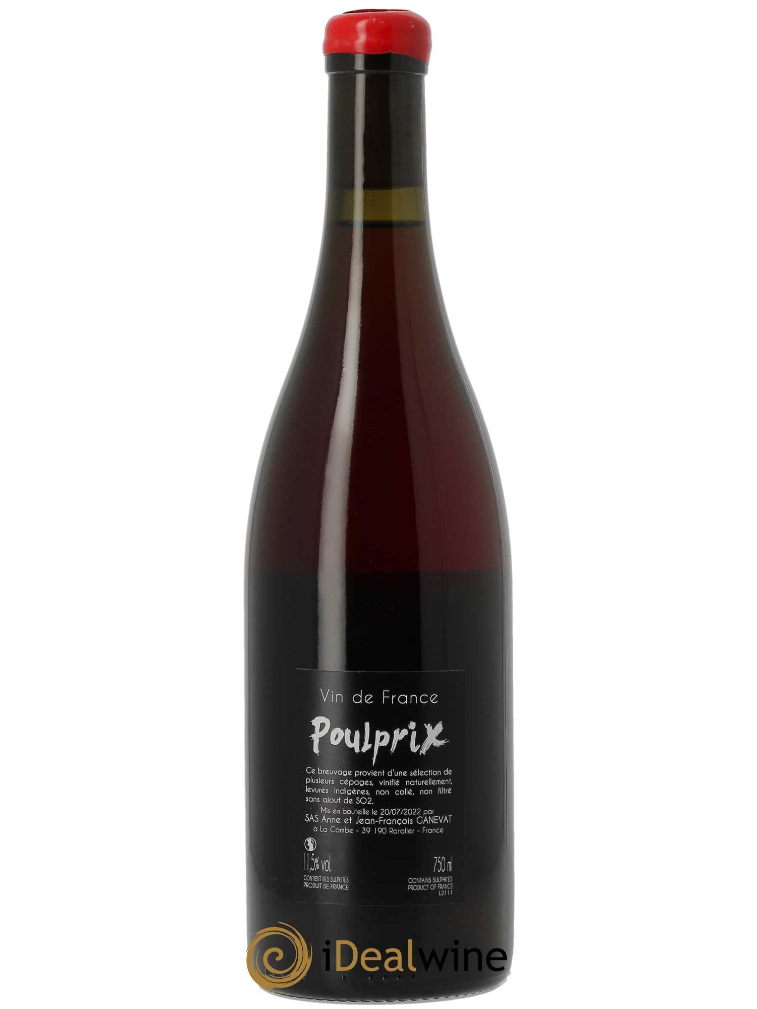 Vin de France Poulprix Anne et Jean François Ganevat   - Lot de 1 Bouteille