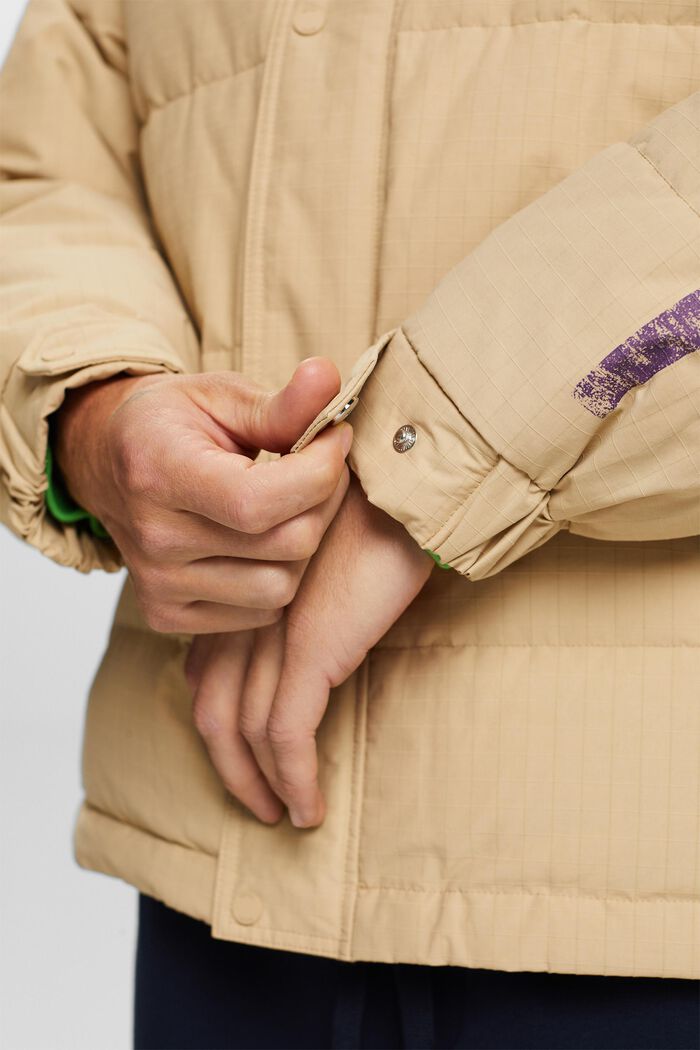 Logo-Steppjacke mit Daunen