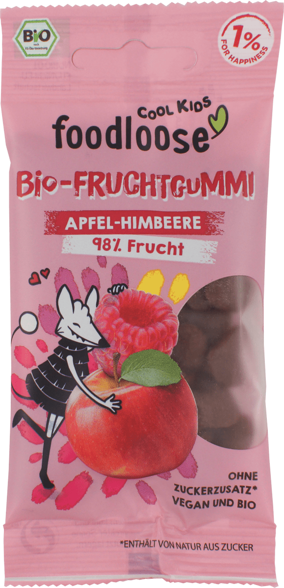 Fruchtgummi Himbeere, 30 g