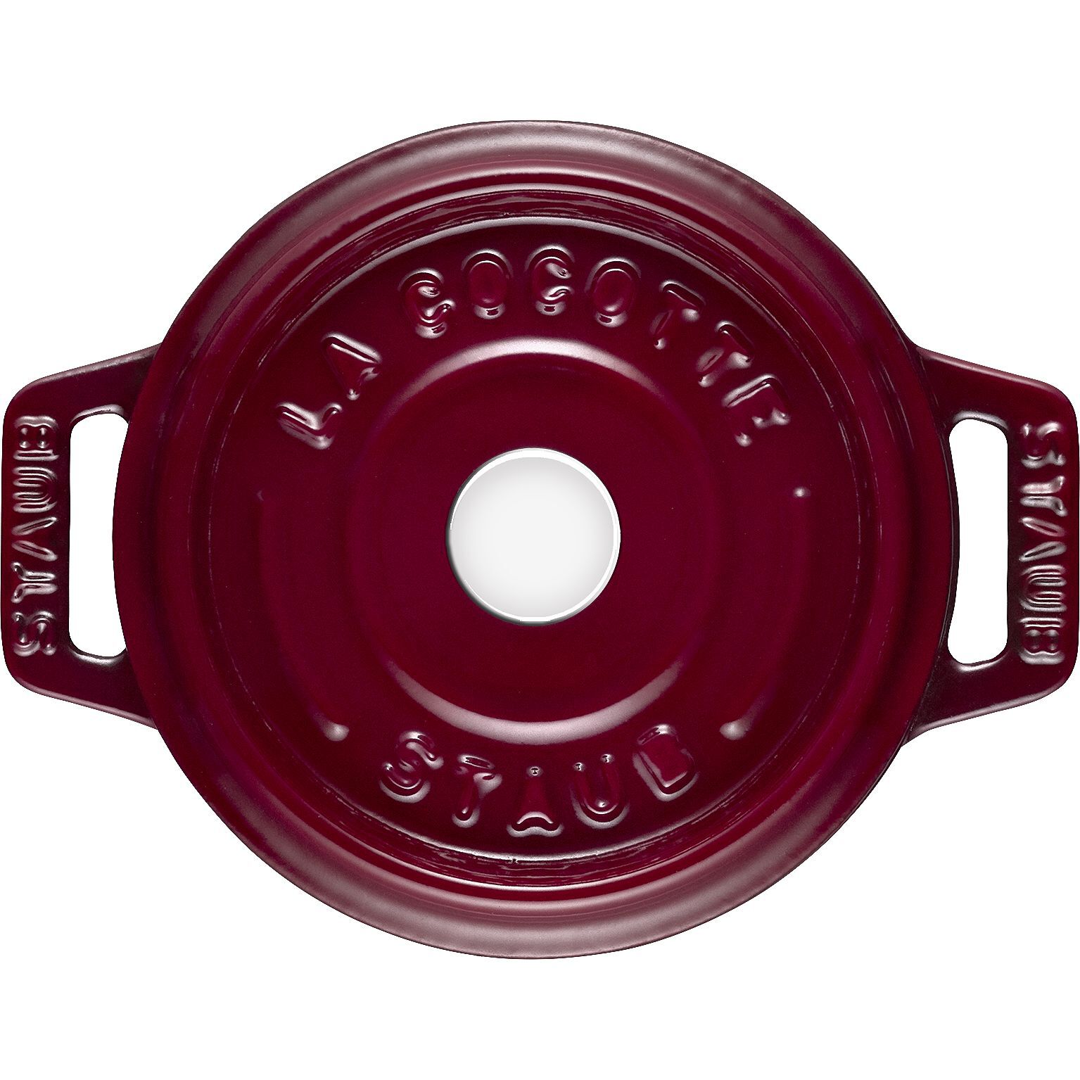 Mini Cocotte 10 cm, rund, Bordeaux, Gusseisen