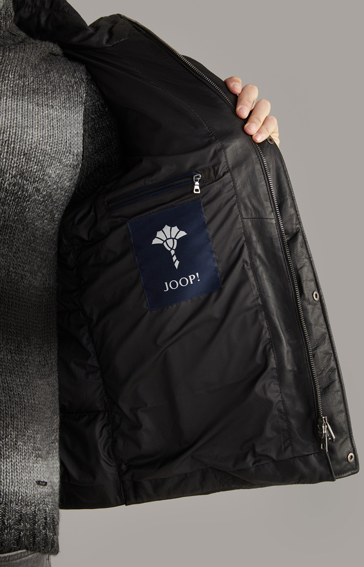 Lederjacke Loma in Schwarz
