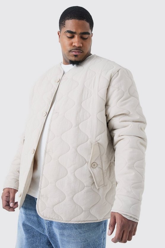Plus gesteppte Jacke