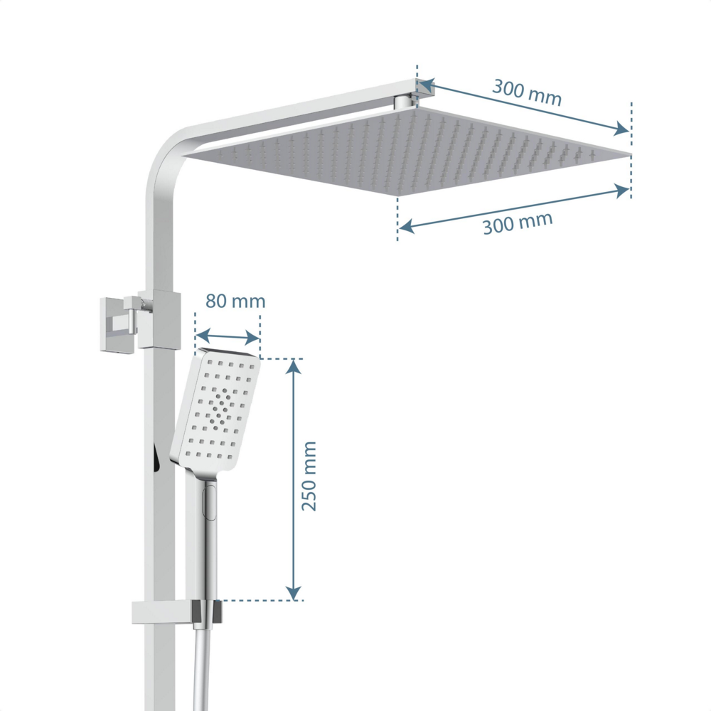 Schütte Duschset OCEAN Chrom/Anthrazit