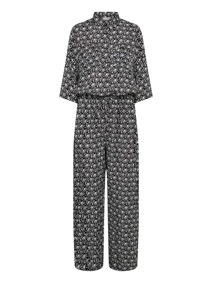 Kaffe Overall KAsanne in Black/Moonstruck Retro Print günstig kaufen