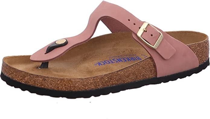 BIRKENSTOCK Klassische Sandalen lila/pink GIZEH SFB LENB old rose