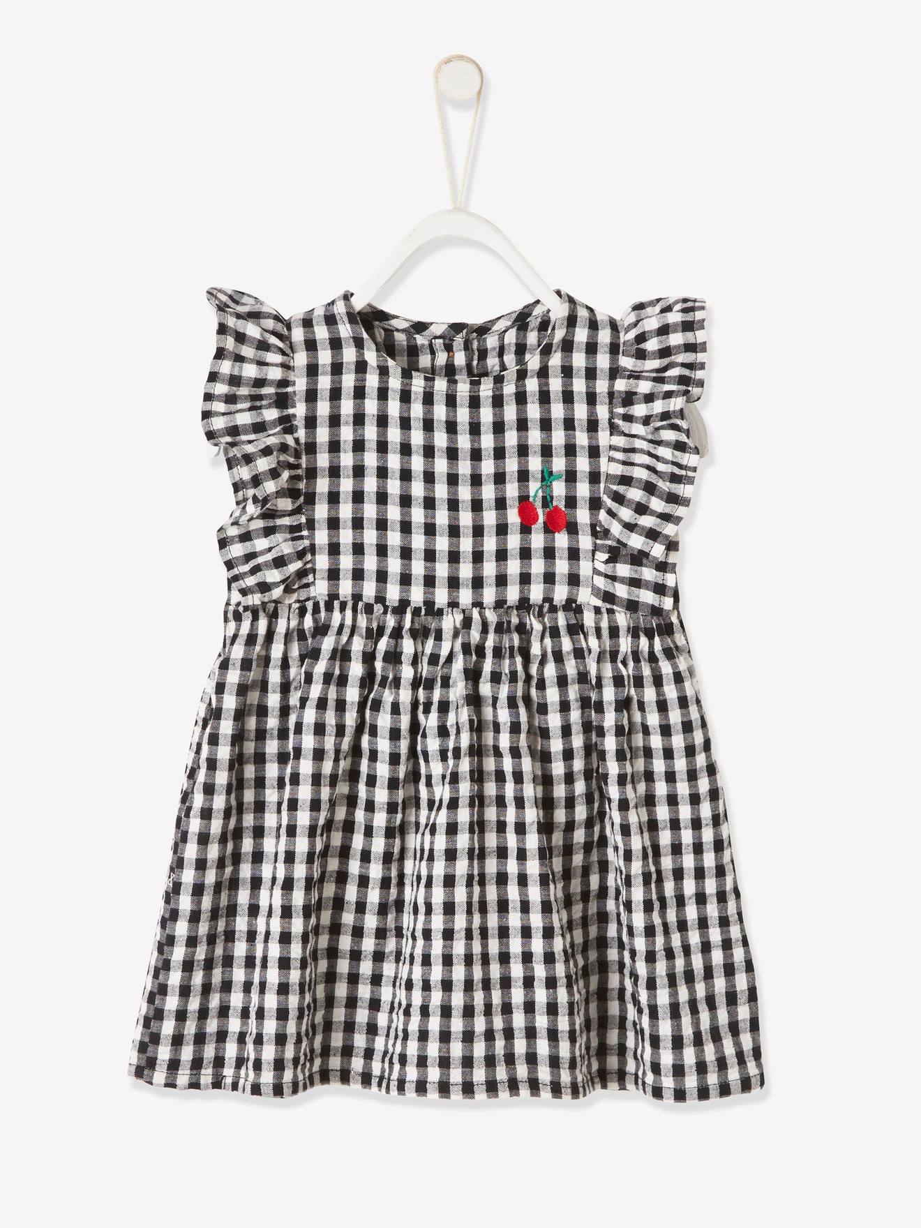 Vertbaudet Mädchen Baby Kleid, ärmellos - graugrün