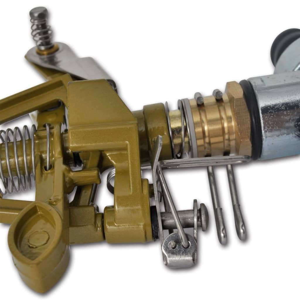vidaXL Shuntregler Impuls Sprinkler Gartenbewässerung Zink Metallspitzen