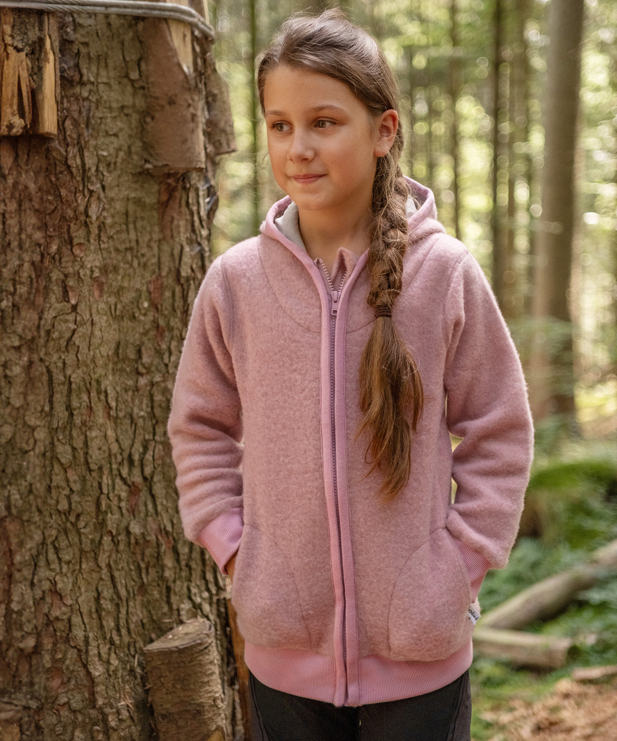 Wollfleece-Jacke