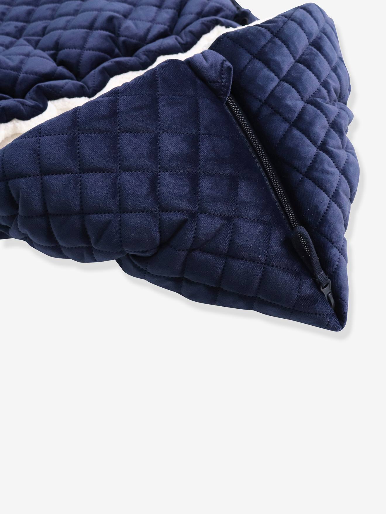 Chancelière poussette X-Large Velvet Hoody KAISER navy